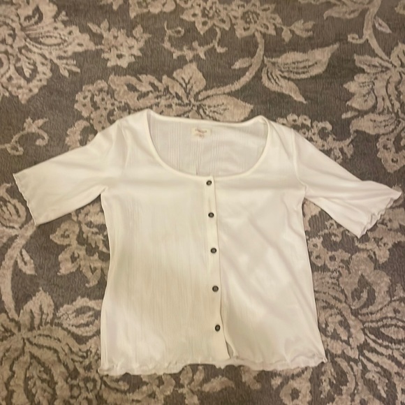 NWOT Button up ruffle primitive vintage cape cod Main style valley girl - Picture 3 of 7